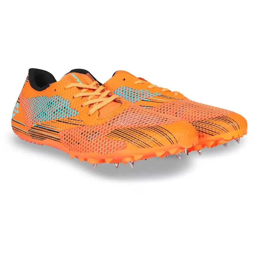 NIVIA TF-100 Track and Field Spikes Running Athletic Shoes (Orange)