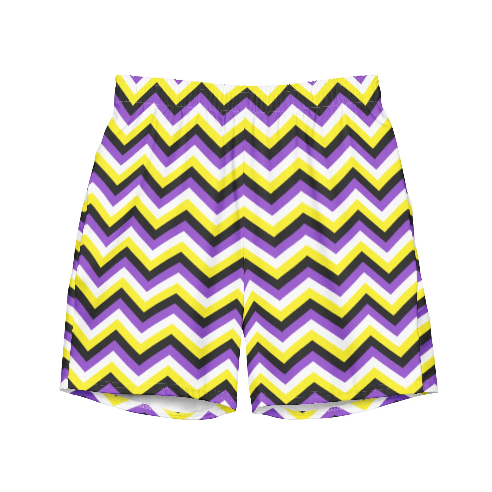 Non-Binary Zig Zag Swimming Trunks