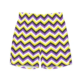 Non-Binary Zig Zag Swimming Trunks
