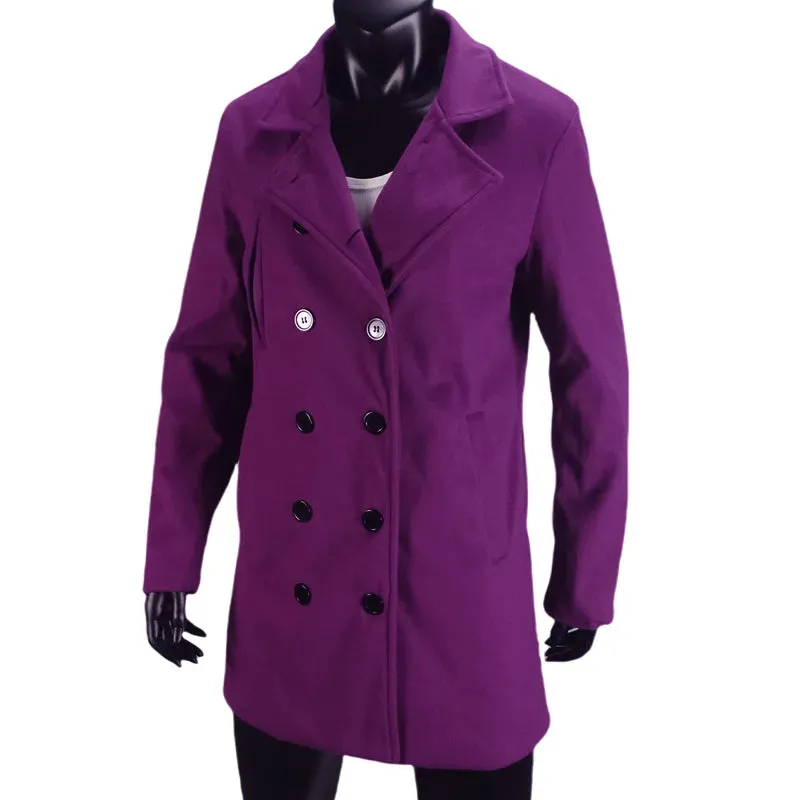 Outerwears Winter Damen Trenchcoat Zweireihig mit Futter Europäische Größe Mäntel Revers Lässige Lange Jacke Damenbekleidung