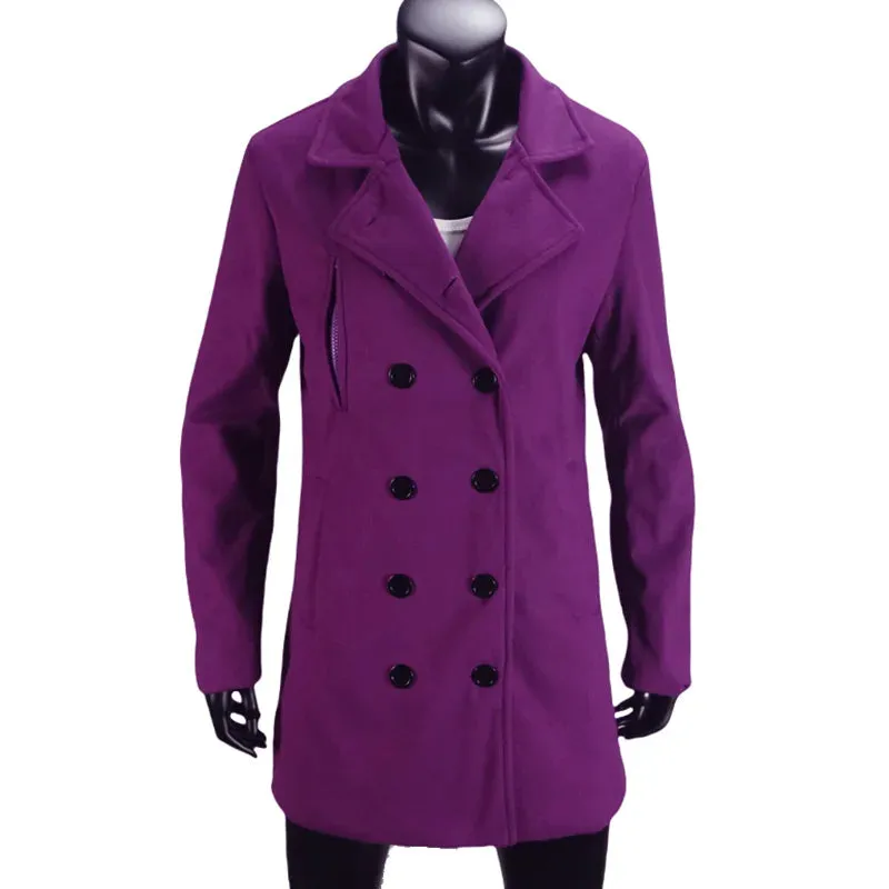 Outerwears Winter Damen Trenchcoat Zweireihig mit Futter Europäische Größe Mäntel Revers Lässige Lange Jacke Damenbekleidung