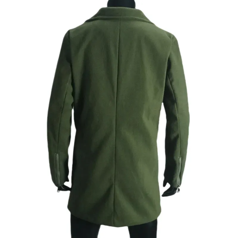 Outerwears Winter Damen Trenchcoat Zweireihig mit Futter Europäische Größe Mäntel Revers Lässige Lange Jacke Damenbekleidung