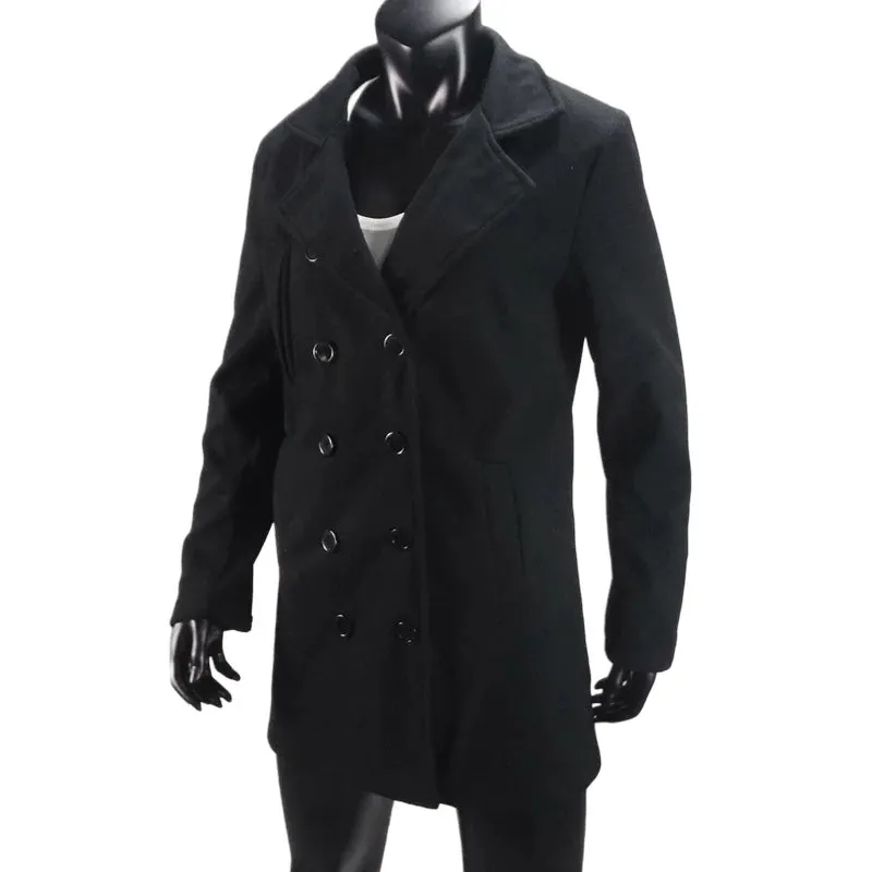 Outerwears Winter Damen Trenchcoat Zweireihig mit Futter Europäische Größe Mäntel Revers Lässige Lange Jacke Damenbekleidung