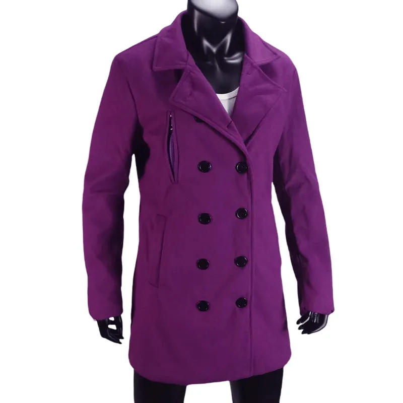 Outerwears Winter Damen Trenchcoat Zweireihig mit Futter Europäische Größe Mäntel Revers Lässige Lange Jacke Damenbekleidung