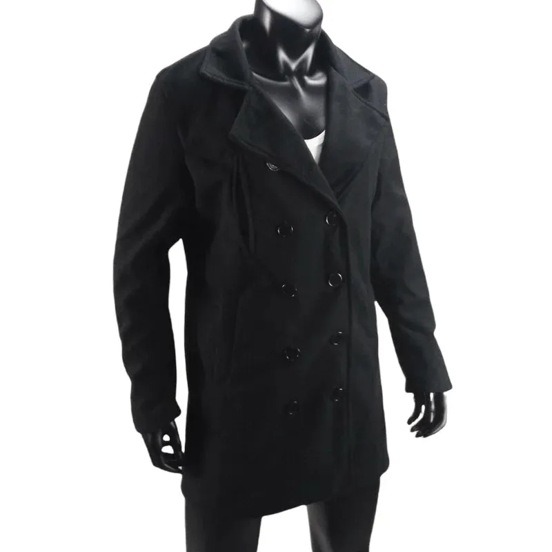Outerwears Winter Damen Trenchcoat Zweireihig mit Futter Europäische Größe Mäntel Revers Lässige Lange Jacke Damenbekleidung