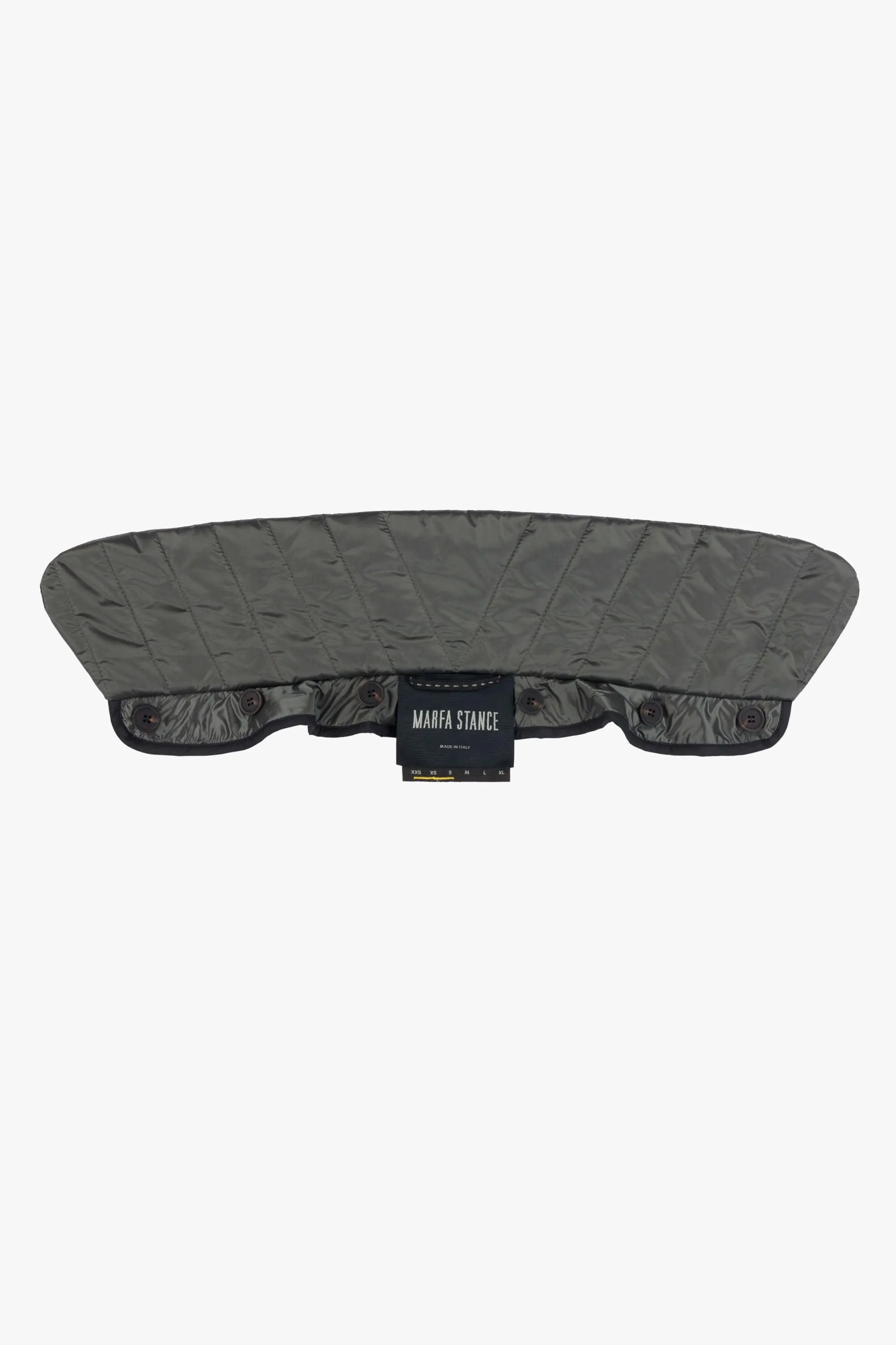 Quilted Collar - Anthracite / Jet Black