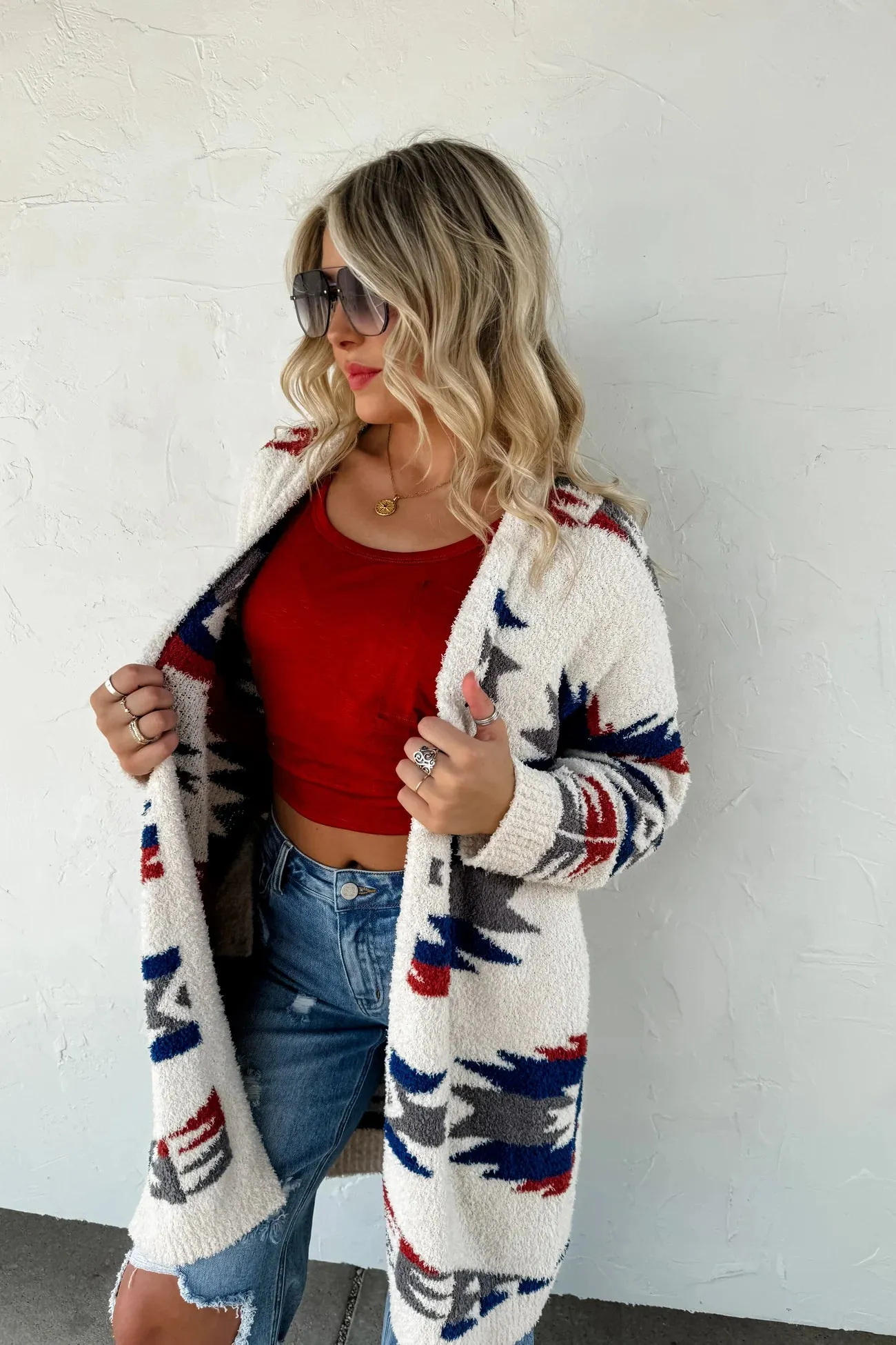 Reversible Aztec Cardigan