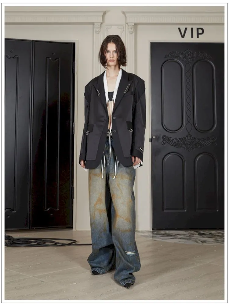 Ring-button trimmed suits【s0000006796】