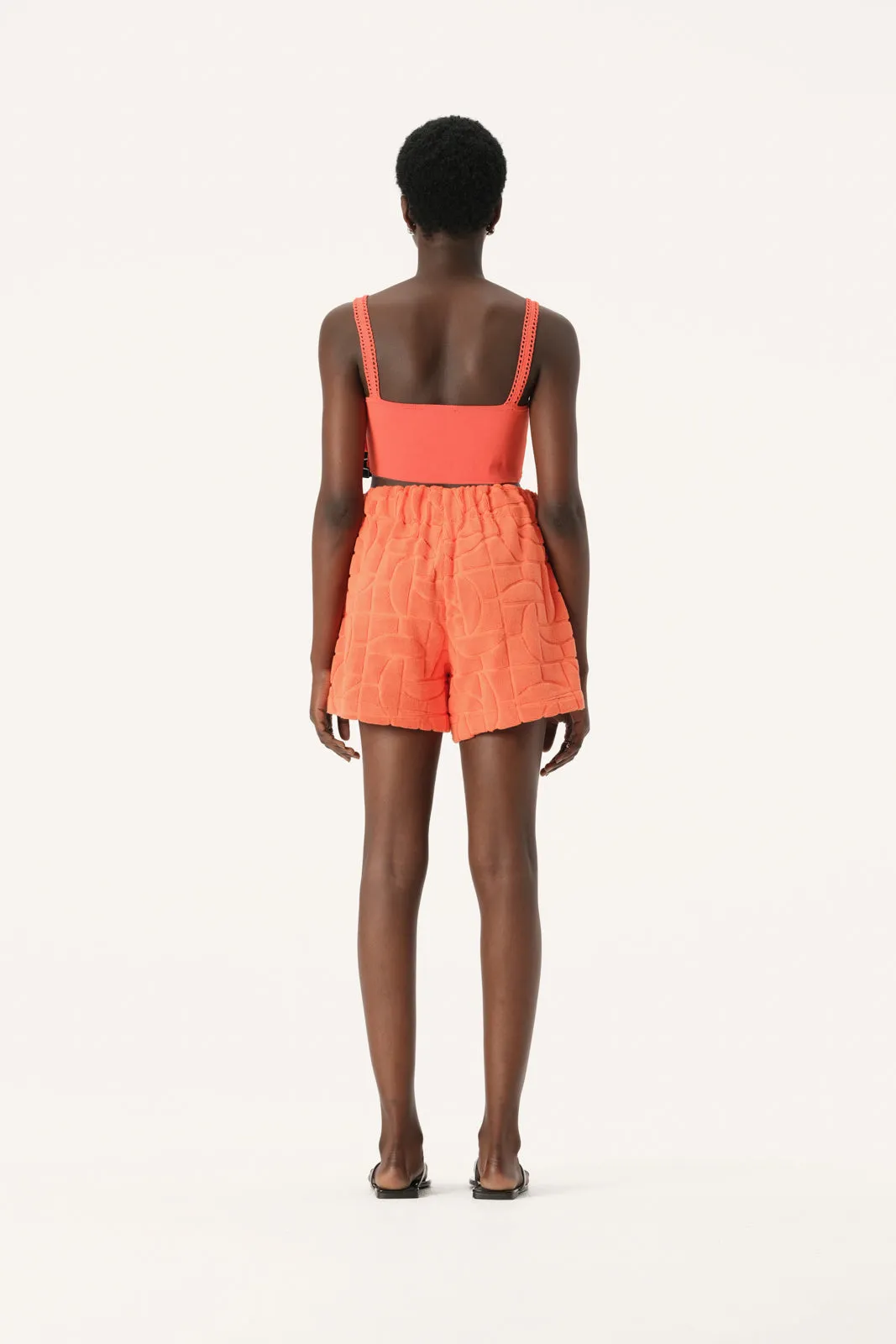 Santoria Towelling Short Clementine