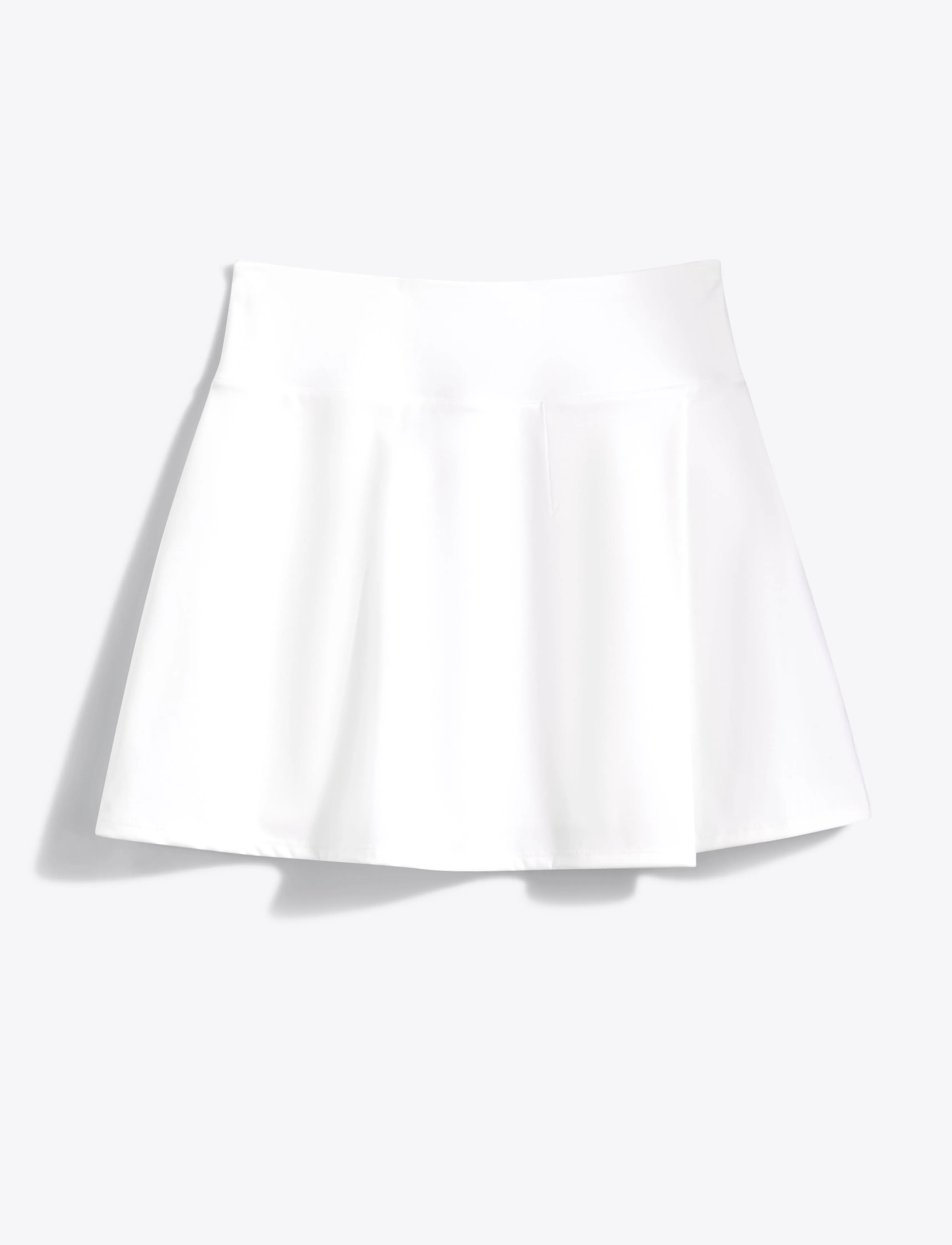 Side Slit Skort in White
