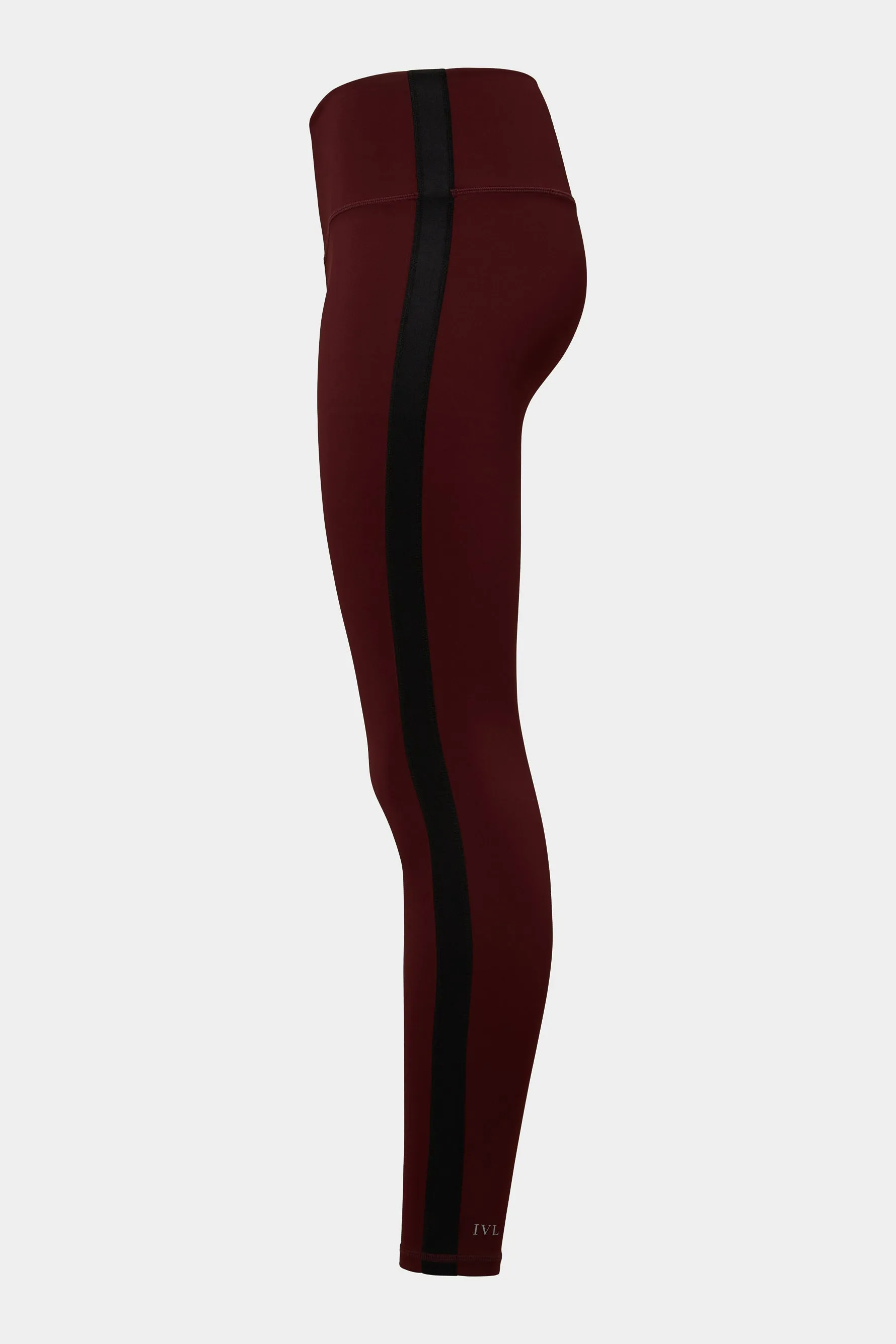Striped Legging - Wine/black