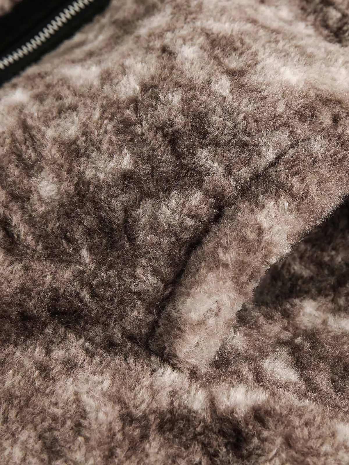 Thesupermade Faux Lambswool Reversible Jacket