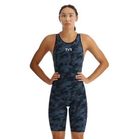 TYR Venzo Camo Deep Teal Closed Back Race Suit