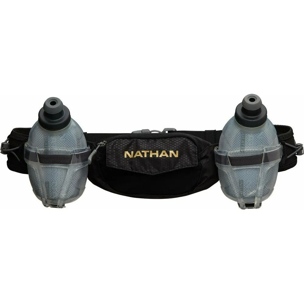 Unisex TrailMix Plus Insulated Hydration Belt - Black/Gold