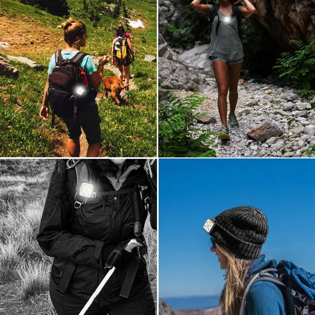 Waterproof Night Running Light With Clip On Flashlight