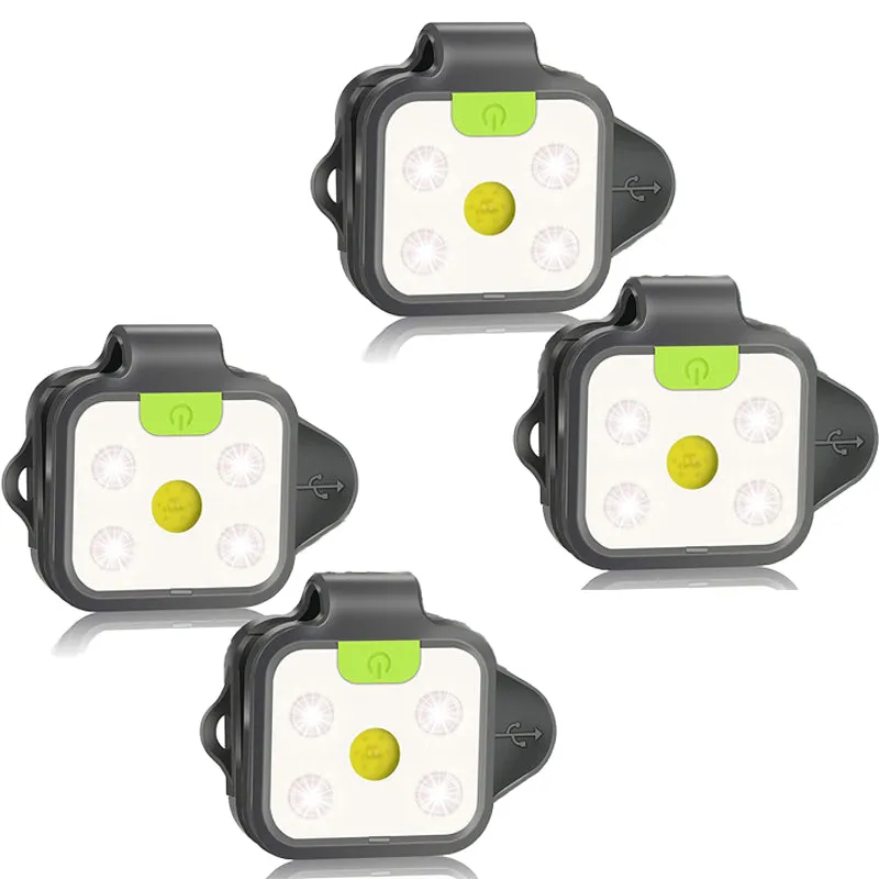 Waterproof Night Running Light With Clip On Flashlight