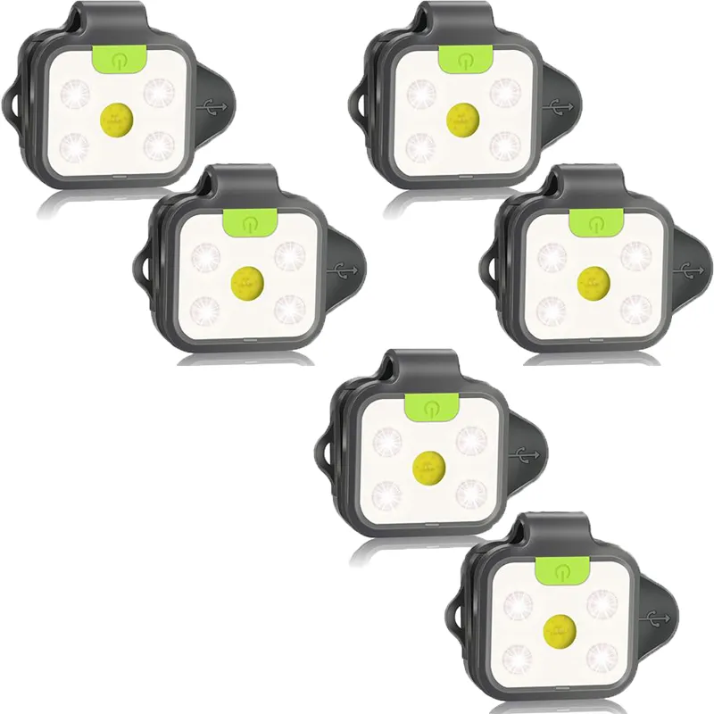 Waterproof Night Running Light With Clip On Flashlight