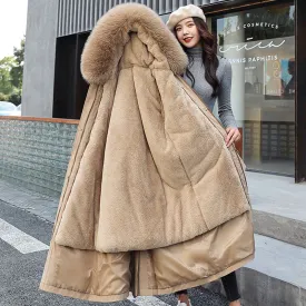 Wolle Liner X-lang Parkas mit Pelzkragen mit Kapuze Hohe Qualität