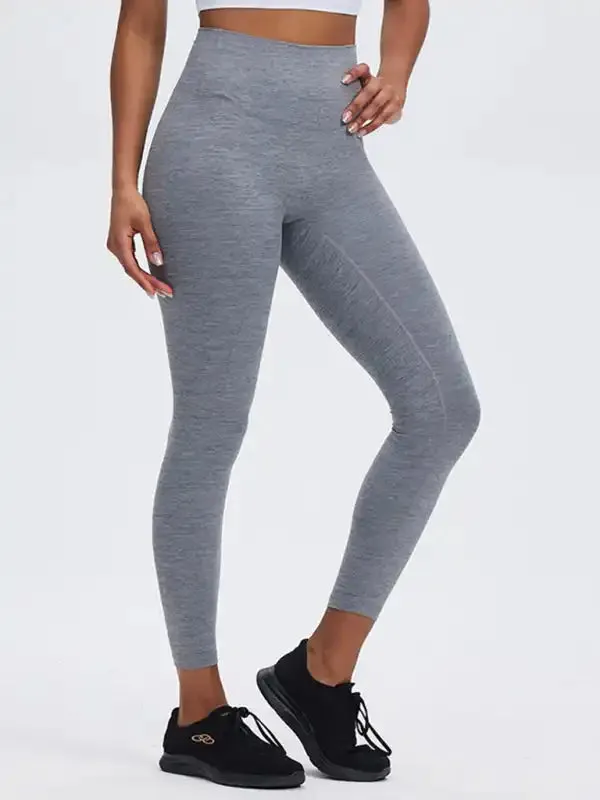 Women’s Leggings - Fashionable sports yoga pants with high waist, tummy control and butt lift, peach butt fitness pants