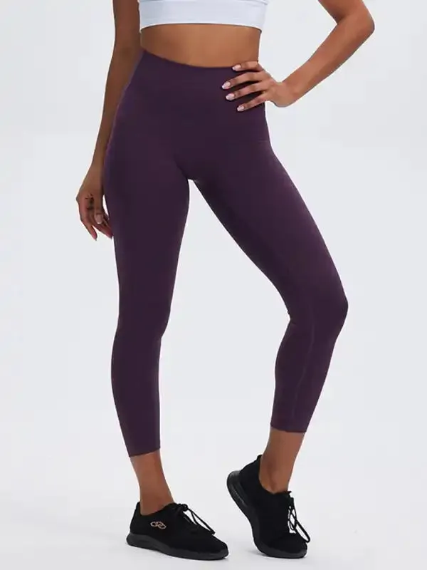 Women’s Leggings - Fashionable sports yoga pants with high waist, tummy control and butt lift, peach butt fitness pants